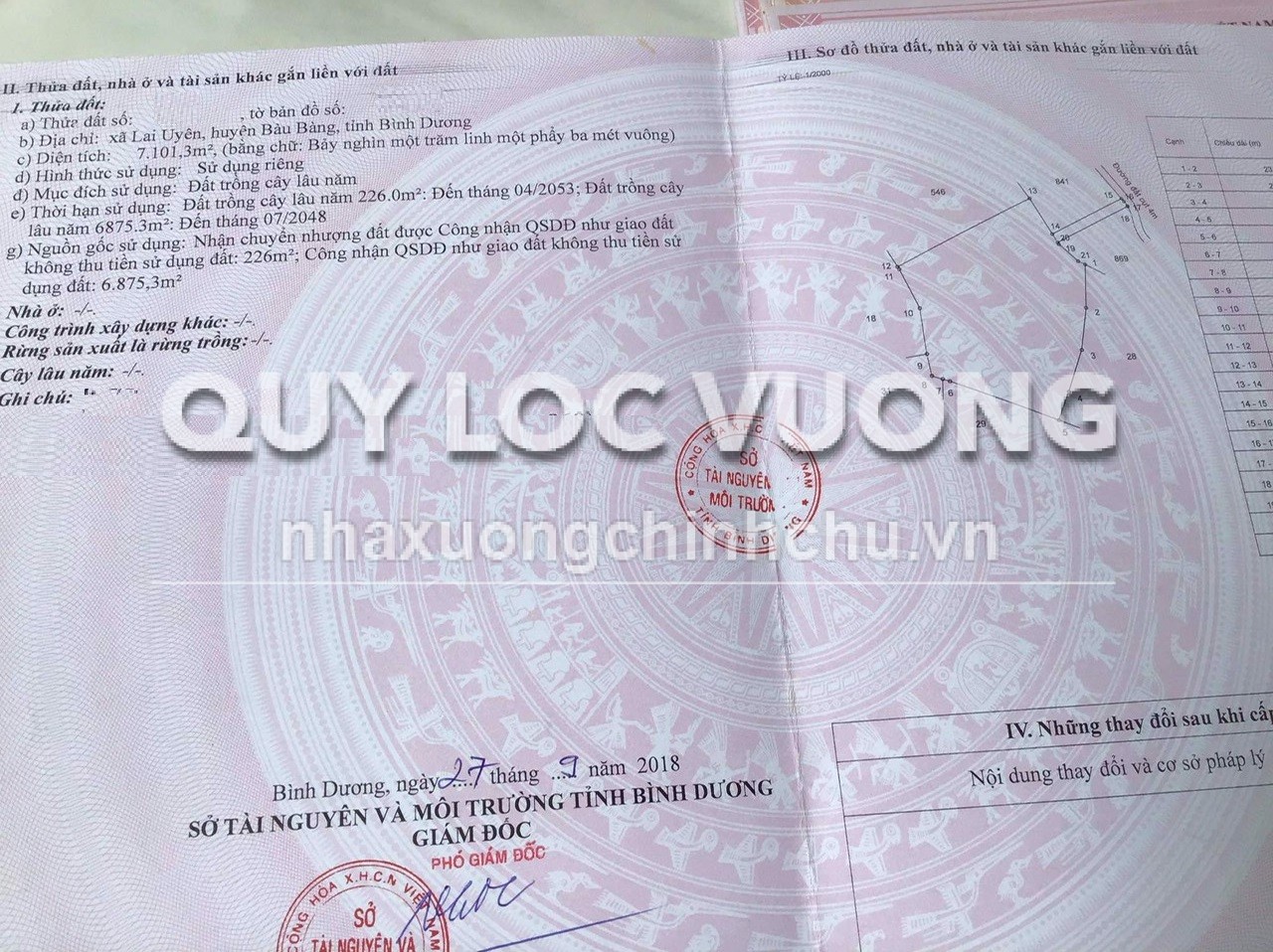 Bán đất trồng cao su rộng 11.484m2 ở Lai Uyên, Bàu Bàng, giá 9 tỷ