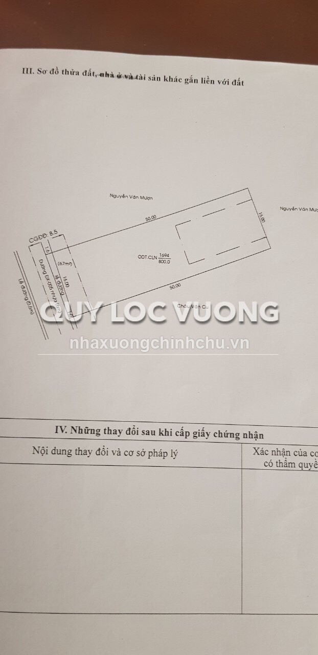 Cho thuê đất xây kho rộng 800m2 ở gần trạm y tế Phú Mỹ, Thủ Dầu Một