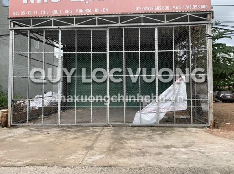 Cho thuê kho rộng 500m2 ở mặt tiền QL51, An Hòa, Biên Hòa, Đồng Nai