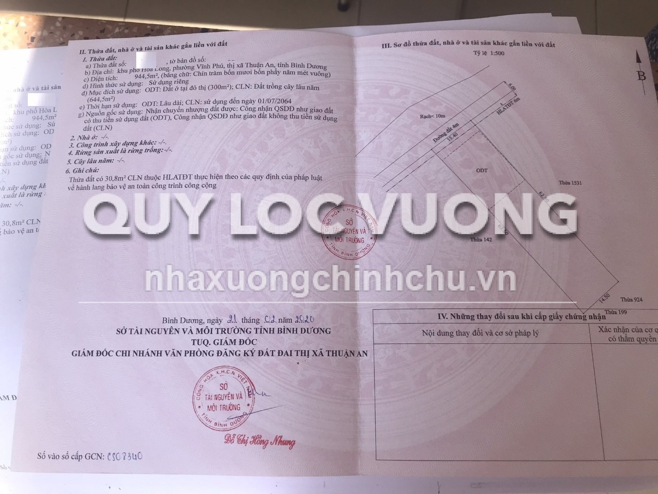 Bán xưởng sản xuất gỗ 945m2 ở đường Vĩnh Phú, Vĩnh Phú, Thuận An, 18.5 tỷ