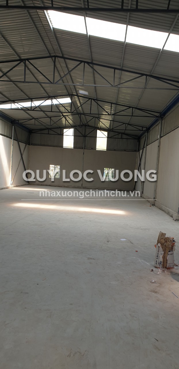 Cho thuê xưởng 650m2 gần cây xăng Kim Hằng, Tân Uyên, BD, 55tr/tháng