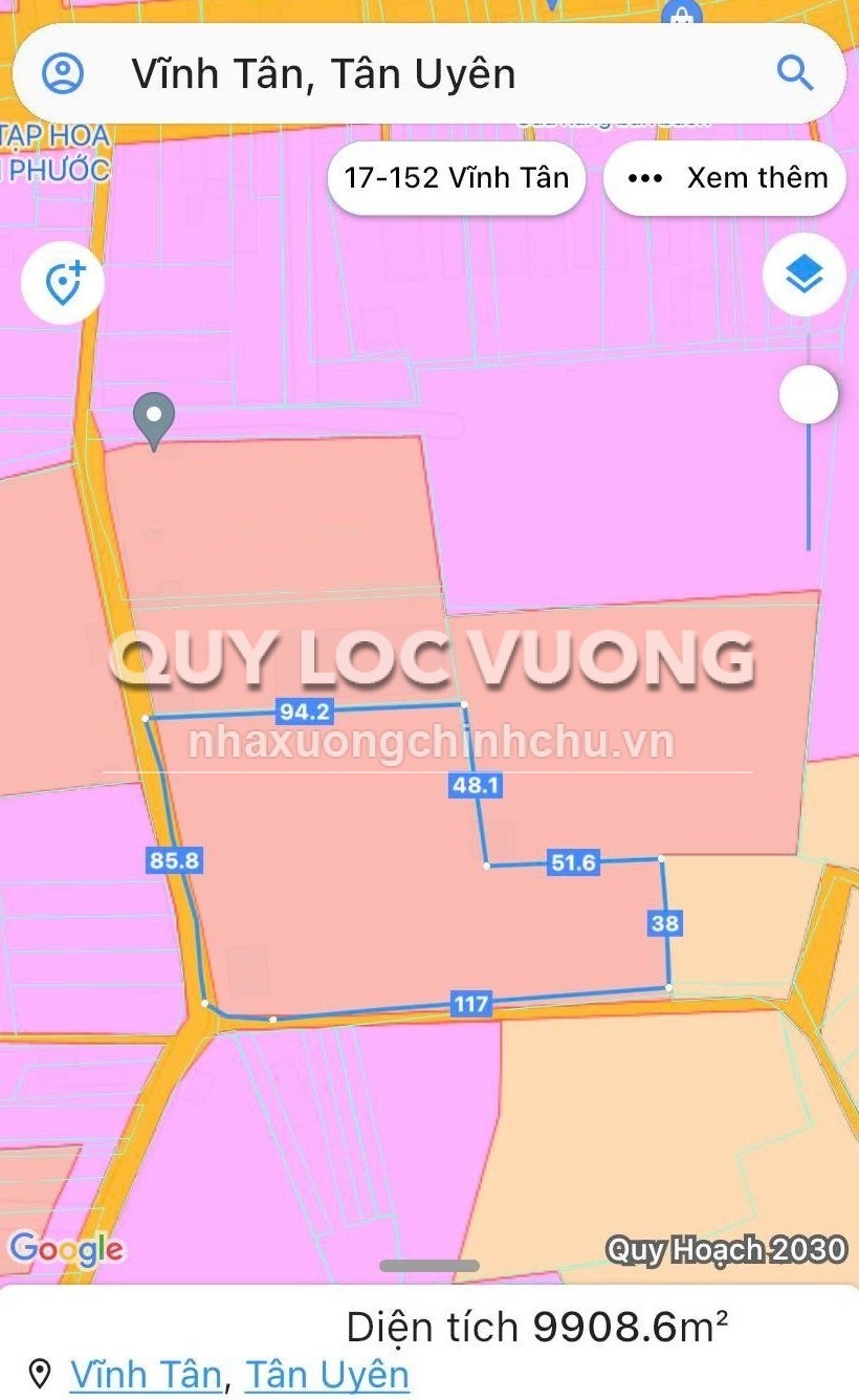 Bán/cho thuê xưởng 9.908m2 ở Vĩnh Tân, Tân Uyên, Bình Dương, 75 tỷ