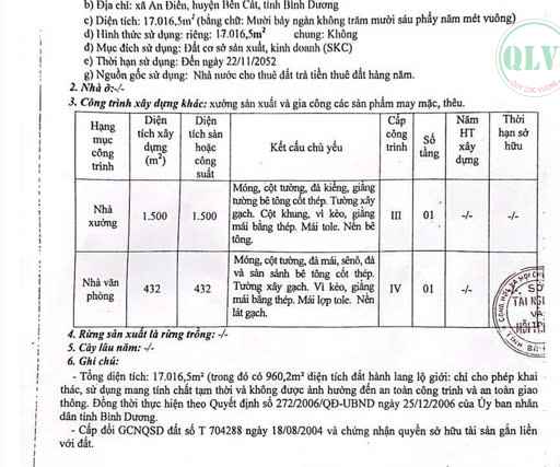 Bán xưởng KV 17.016m2 tại An Điền, Bến Cát, Bình Dương