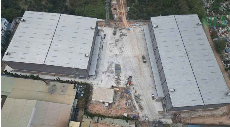 Cho thuê 2 kho đang xây 18.969m2 ở KCN VSIP 1, Bình Dương – Vị trí đẹp, giá tốt