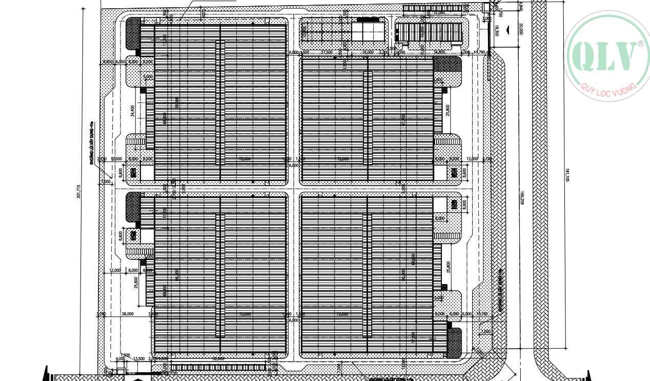 Cho thuê 4 xưởng đang xây 24.891m2 ở KCN Nhơn Trạch, Đồng Nai