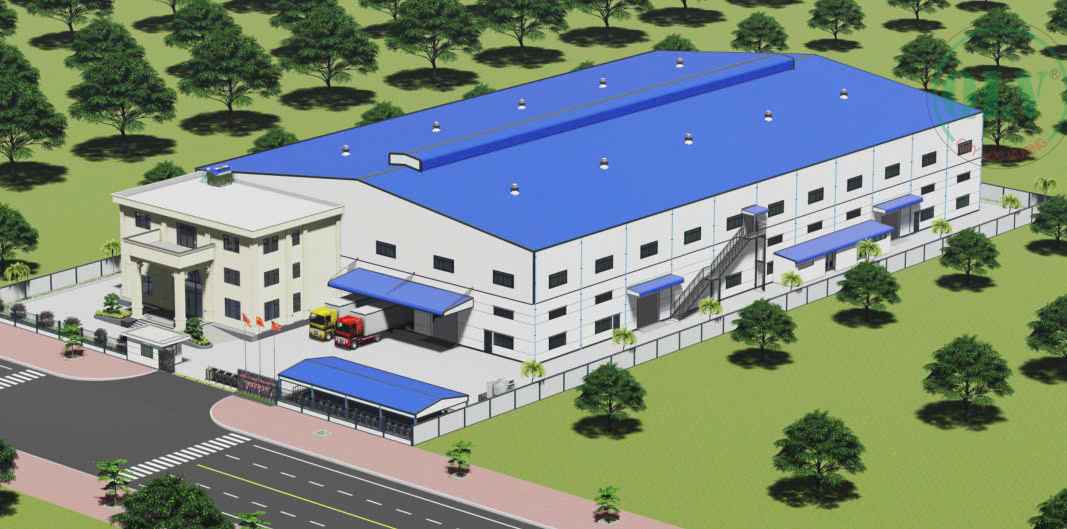 Cho thuê xưởng 2 tầng 10.000m2 ở KCN Đồng Xoài, Bình Phước, 2.8 USD/m2