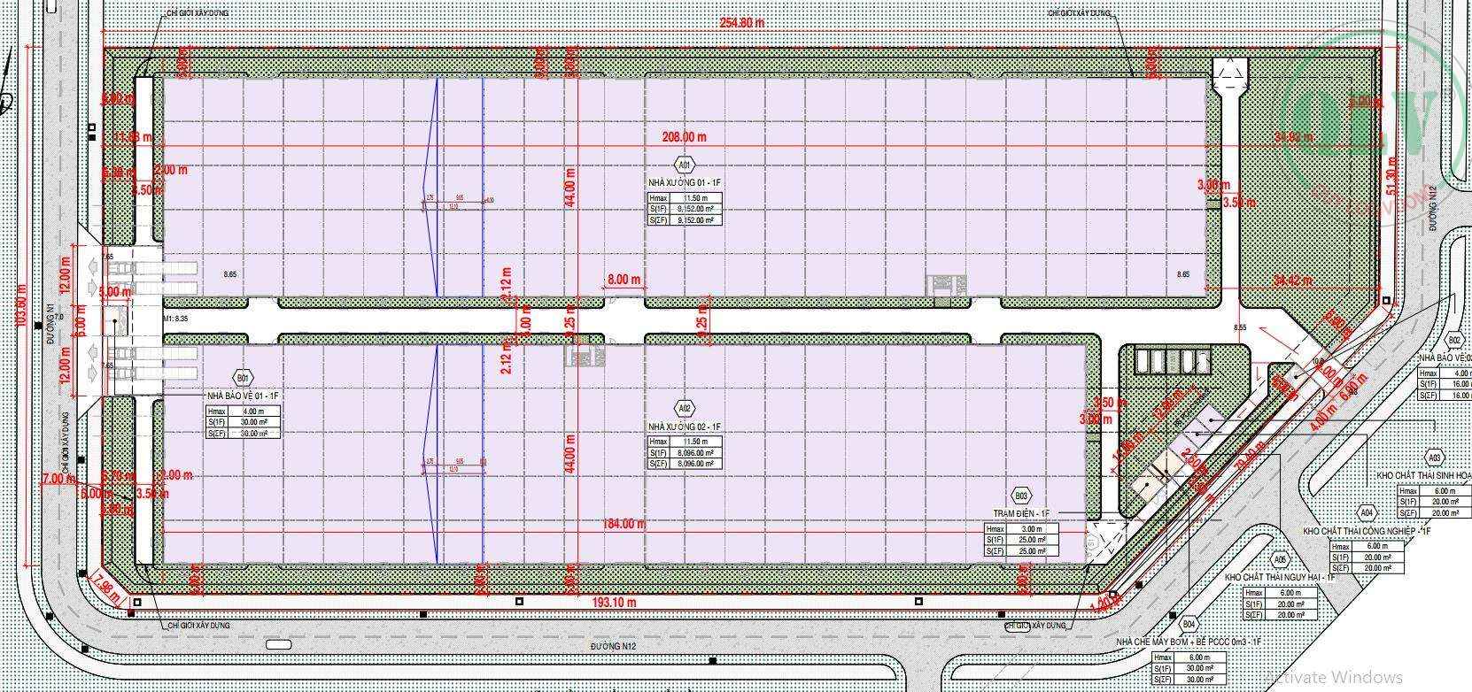 Cho thuê xưởng trong KCN Bắc Đồng Phú Bình Phước